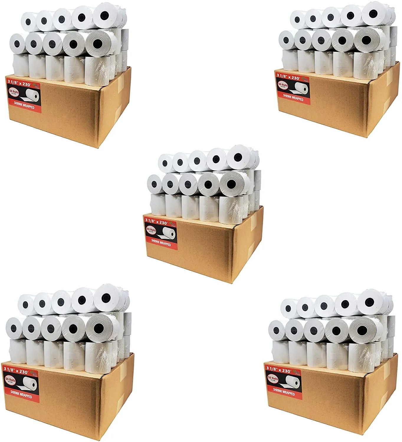 10 Cases of 50 Rolls = 500 Rolls [ 3'' 1/8 x 220 Feet] Honeycomb Core